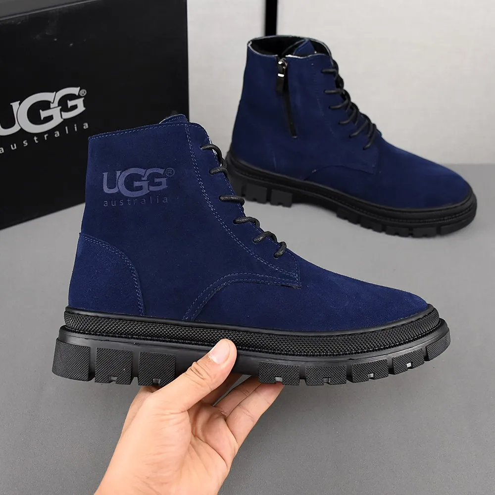 PP520👟👟👟【ugg】The upper is made of waterproof nubuck, real wool lining, and non-slip rubber sole. Warm and comfortable, a must-have in winter! Men's size 38-44 (custom-made size 45 is non-refundable).